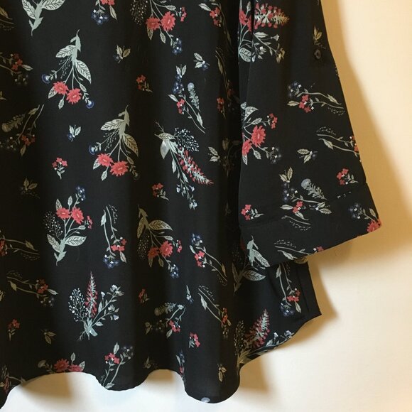 George Black Floral Tunic Top - Picture 7 of 16